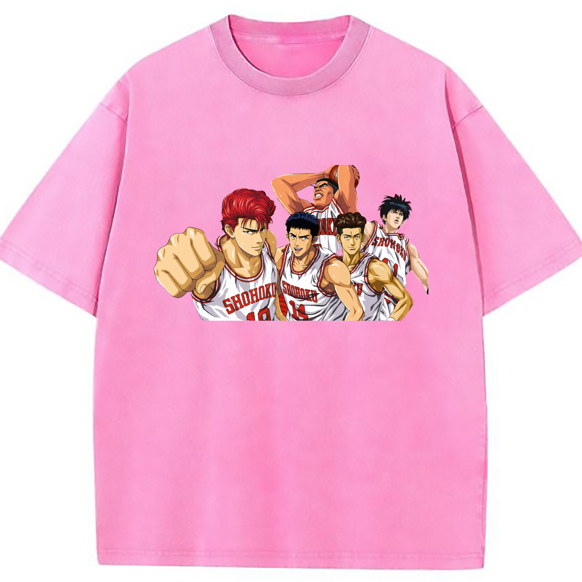 （画像用） SLAM DUNK／スラムダンク 綿100% ヴィンテージ風 半袖Tシャツ（フロントプリント）